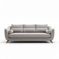 Modern gray fabric sofa with wooden legs 200 x 85 x 90cm for living room